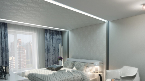 Пример тканевого натяжного потолка