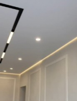 Видеообзор натяжного потолка на объекте 