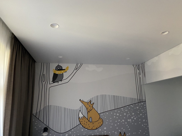 Стоимость потолка для детской 14 м²