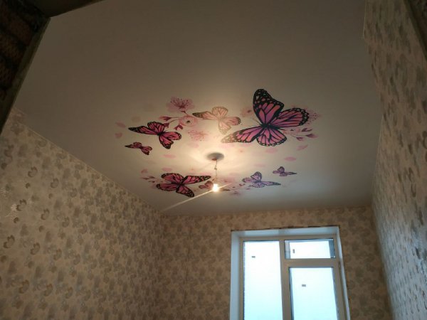 Стоимость двухуровневого потолка для кухни 12 м²